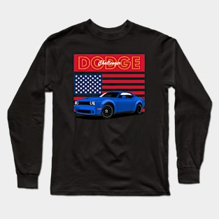 challenger rt Muscle Cars Long Sleeve T-Shirt